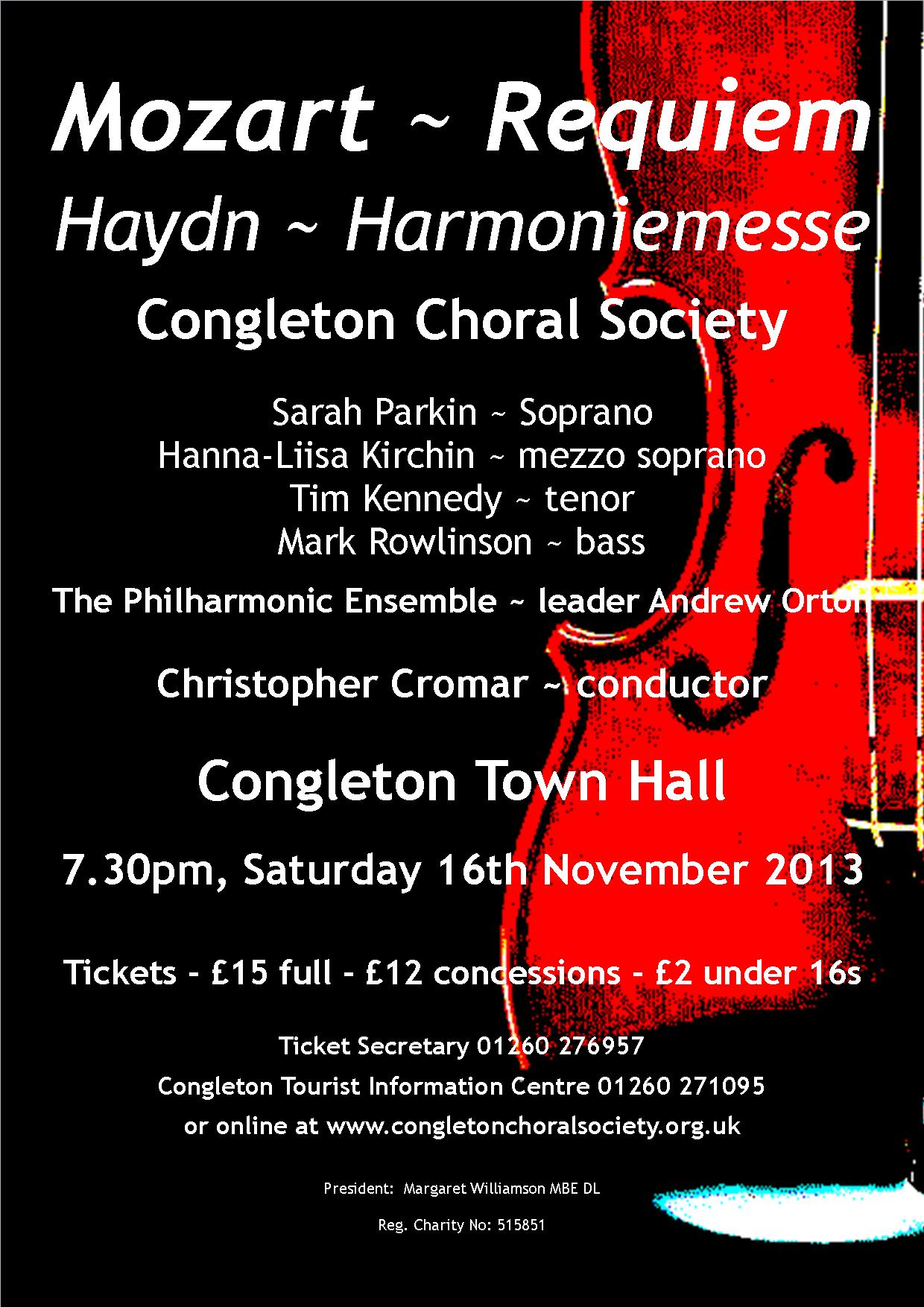 Autumn 2013 Concert Poster