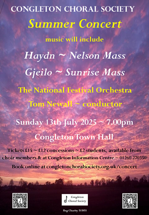 Choral Society Summer Concert