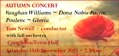 Choral Society Autumn Concert: "War and Peace"