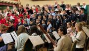 5. choir and woodwind section of the orchestra