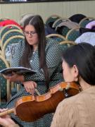 Carrie-Ann Williams (soprano) at rehearsal