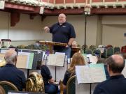 Jeff Sparkes conducting in rehearsal