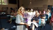 5. Maureen with bouquet