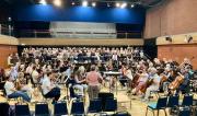 Orchestra preparing for the final rehearsal
