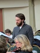 Samuel Jackson, baritone, at rehearsal