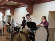 The percussion section