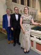 Tom Newall with soloists Edward Robinson and Daniella Sicari